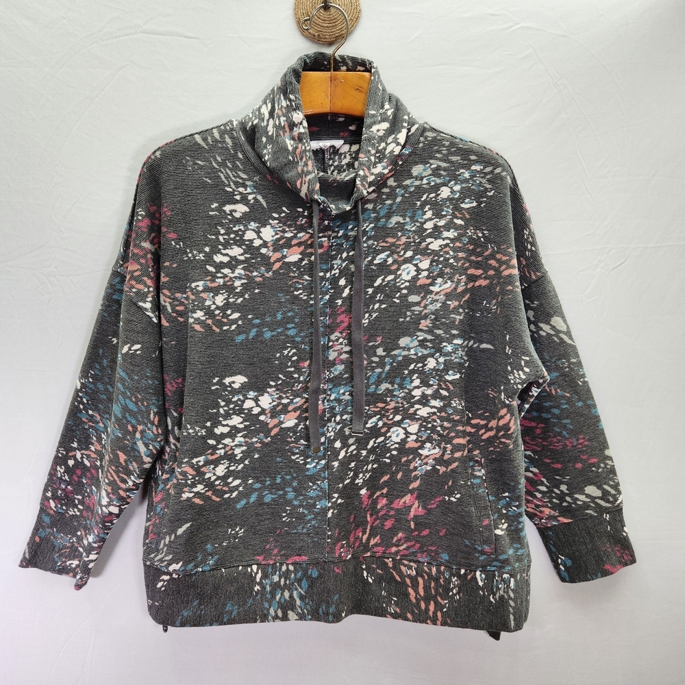 Westbound Multicolor Pattern Cowl Neck Drop The S… - image 1